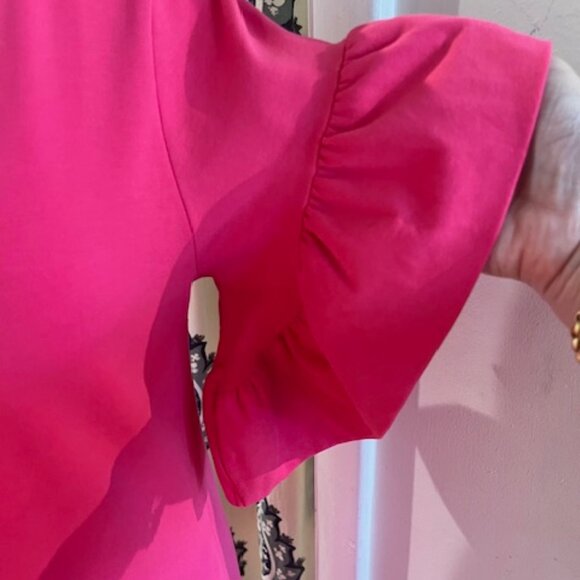 Duffield Lane Cora Dress: Raspberry - Picture 4 of 8